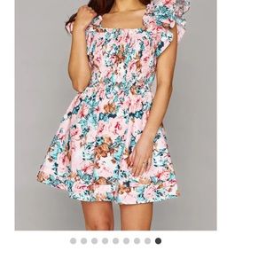 Buddy love ruffle sleeve dress